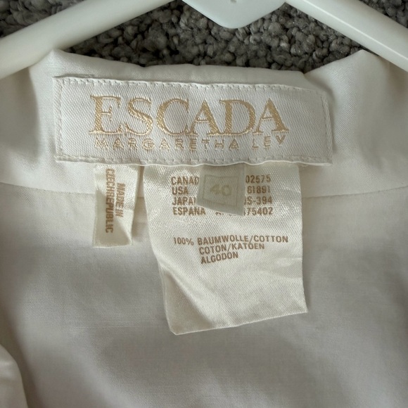Escada Vintage Embroidered Blouse with Gold Buttons - Picture 4 of 9